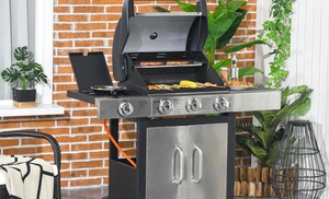 Outsunny Deluxe Gas Barbecue Grill with Three or Four Burners