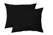 2 ou 4 taies d'oreiller ou 2 taies de traversin, volant plat piqué 100 % coton - Second Medium