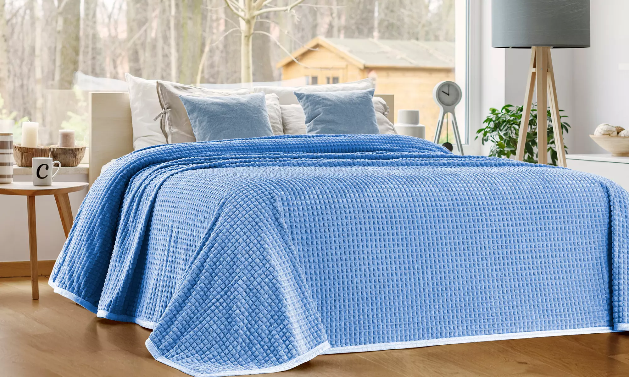 Flanell-Bettdecke mit „Schokolade“-Struktur