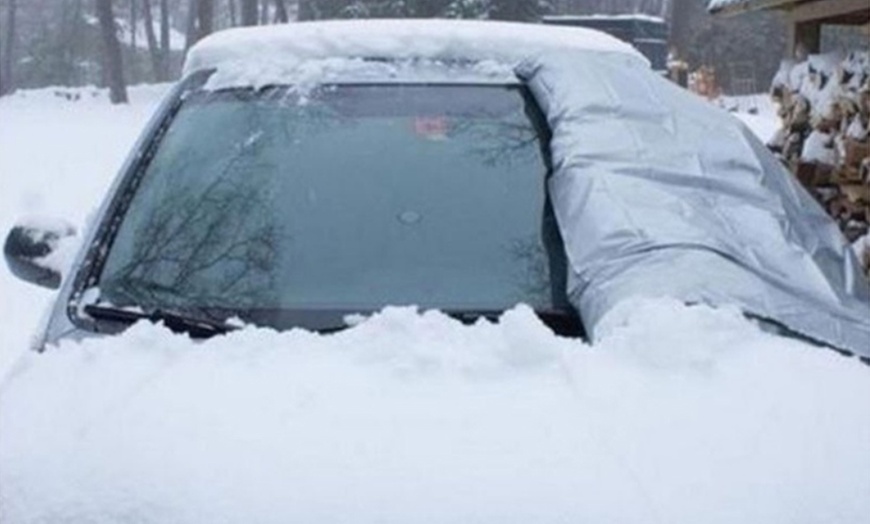 Image 4: Winter Car Windshield Cover