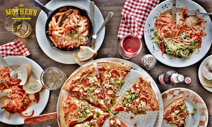 Pizza & Spaghetti at Mother's Pizza Parlour & Spaghetti House (Up to 40% Off). Two Options Available. - Primary Image