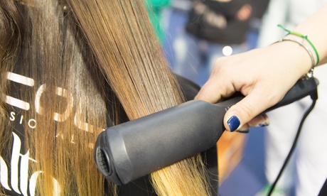 Piastra professionale Exalta EL-220 con cilindro rotante per capelli lisci o mossi