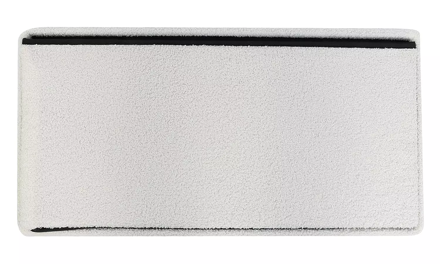 Teddy Boucle Storage Ottoman or Foldable Cube Footstool