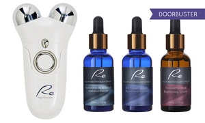 Face Massage Tool with Serums