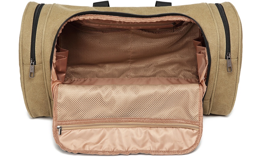 men's canvas travel duffel bags