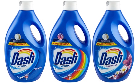4 o 8 confezioni di Dash liquido da 2750 ml disponibile in 3 tipologie