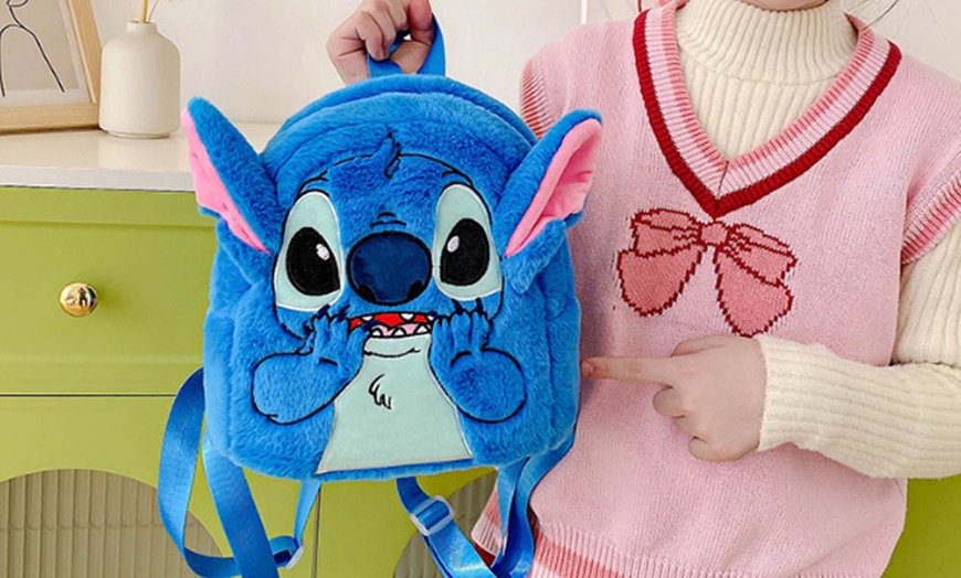 Image 1: Zaino di peluche ispirato a Stitch