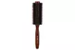 Natural Boar Bristle Round Comb Hair Brush with Natural Wood Handle - Second Medium