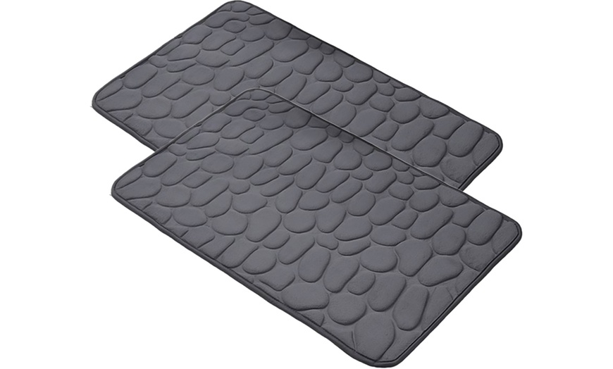 Image 3: One or Two Memory Foam Bath Mats