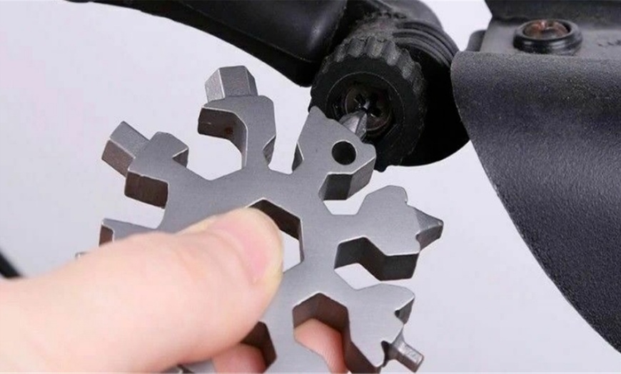 Image 11: One or Two 18-in-1 Snowflake Stainless Steel Multi Tools