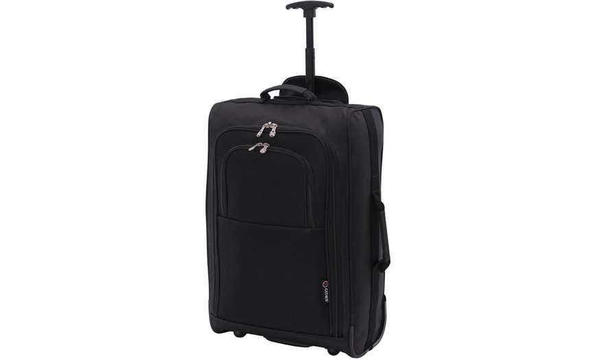 Image 5: 5 Cities Carry On Lightweight Travel Bag Trolley Range