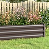 Image 6: Brown Metal Open-Bottom Raised Garden Bed