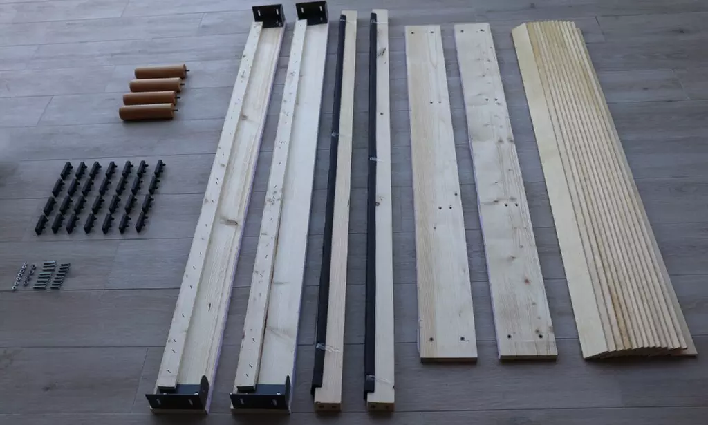 Letto Sommier con rivestimento sfoderabile, disponibile in varie dimensioni, con spedizione gratuita - Image 4