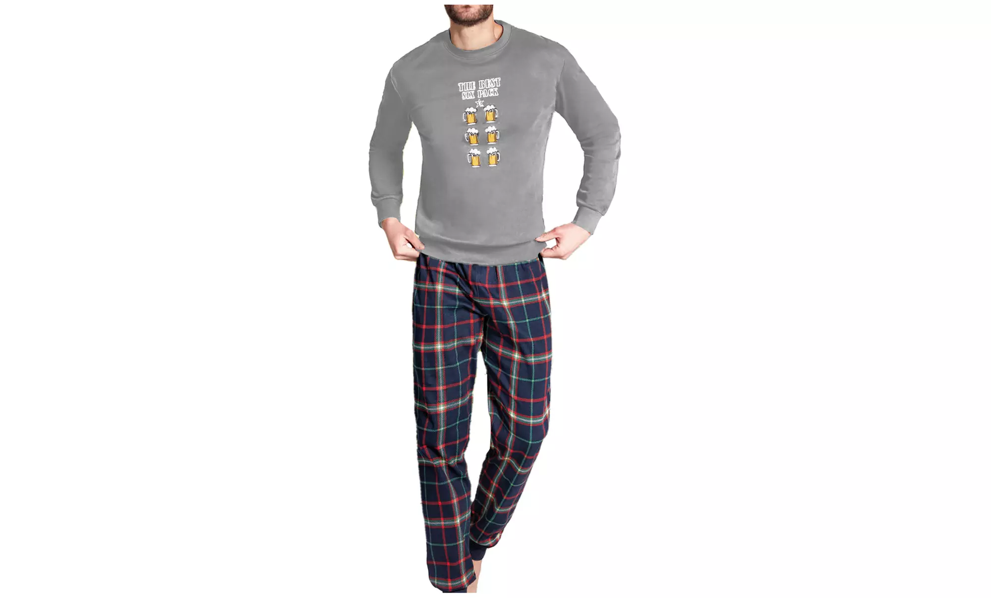 Pigiama uomo e donna in cotone Interlock di Hollywood Milano