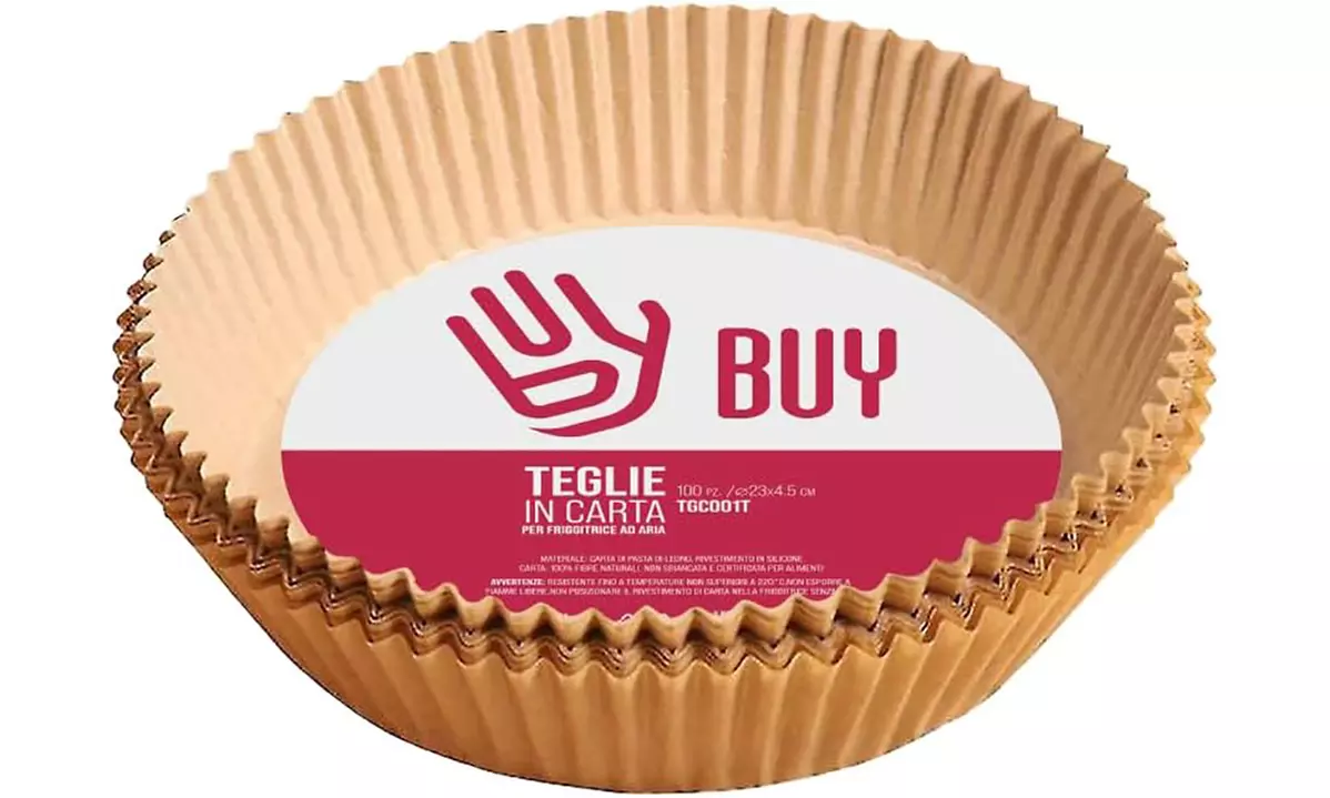 Pacco superscorta 1000 pezzi di teglie per friggitrice ad aria
