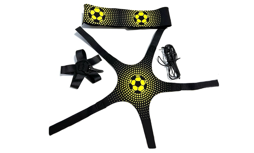 Image 2: Football Kick Trainer Belt Soccer Ball Kicking Belt