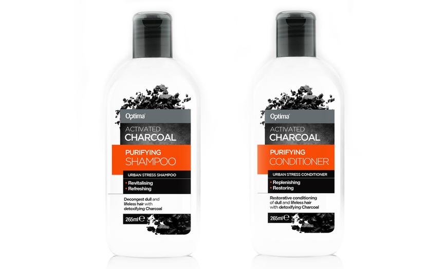 Image 1: Activated Charcoal Shampoo Set