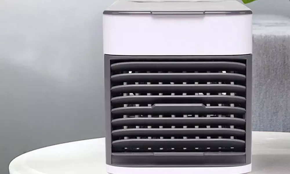 Mini climatiseur portable sur batterie avec chargement USB - Second Medium