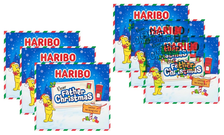 Image 3: 2, 4 or 6x Haribo Father Christmas Letter Writing Kit