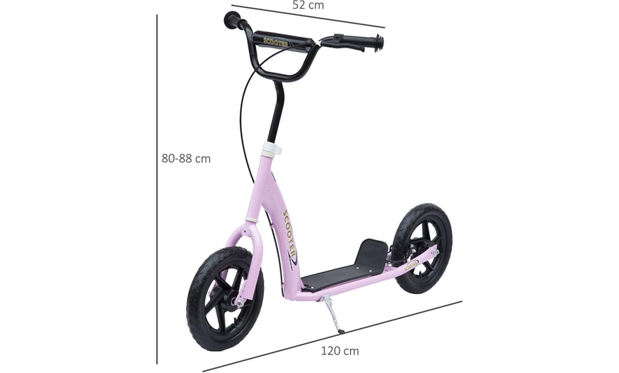 Image 10: HomCom Teen Push Scooter for Kids'