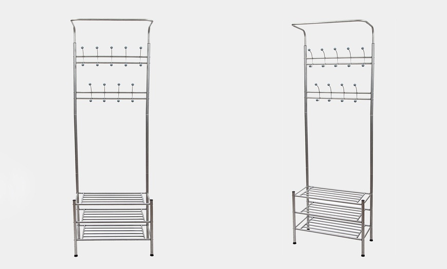 Image 11: Multifunctional Shoe/Coat Rack