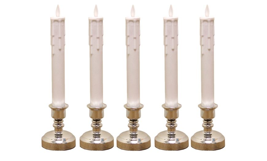 Image 6: Wax Candles Pack with LED Light