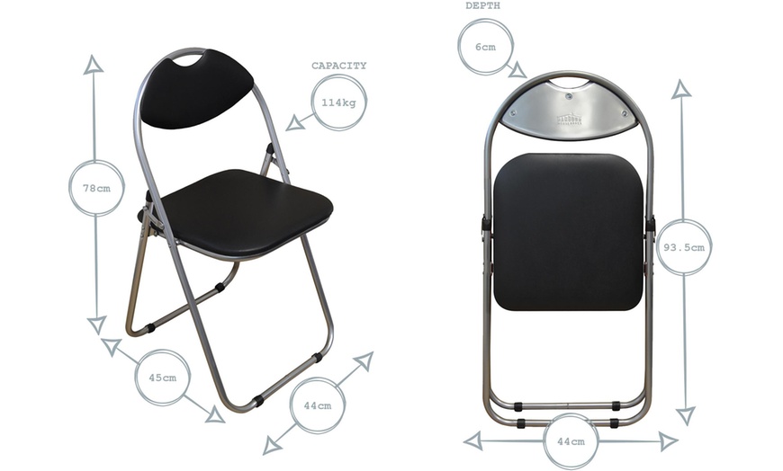 Image 7: Deluxe Folding Desk and Chair Set