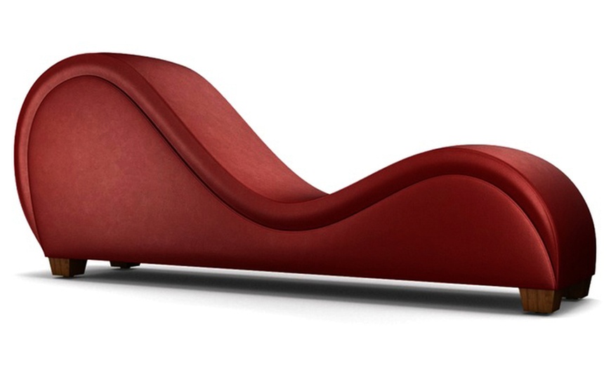 Image 7: Leather S-Shaped Sofa-Chair