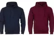 Sweat à capuche classique pour hommes en coton, coloris au choix - Second Medium