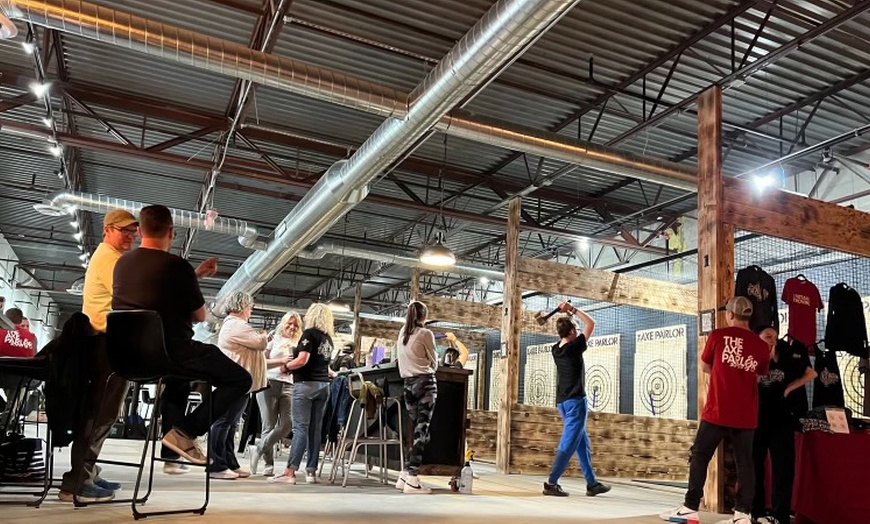 Image 5: 60 Minutes of Axe-Throwing Thrills— As Fun As It Sounds! 