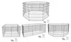 ZENY 8-Panel Portable Metal Pet Playpen