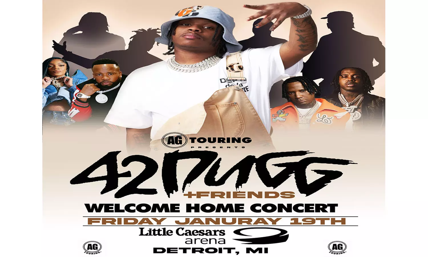 42 Dugg and Friends: Welcome Home Party W/ Yo Gotti, Moneybagg Yo, Glorilla, & EST Gee on January 19 at 7 p.m. - Primary Image