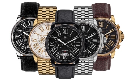 Orologio automatico da uomo con vetro in zaffiro della marca svizzera Mathis Montabon