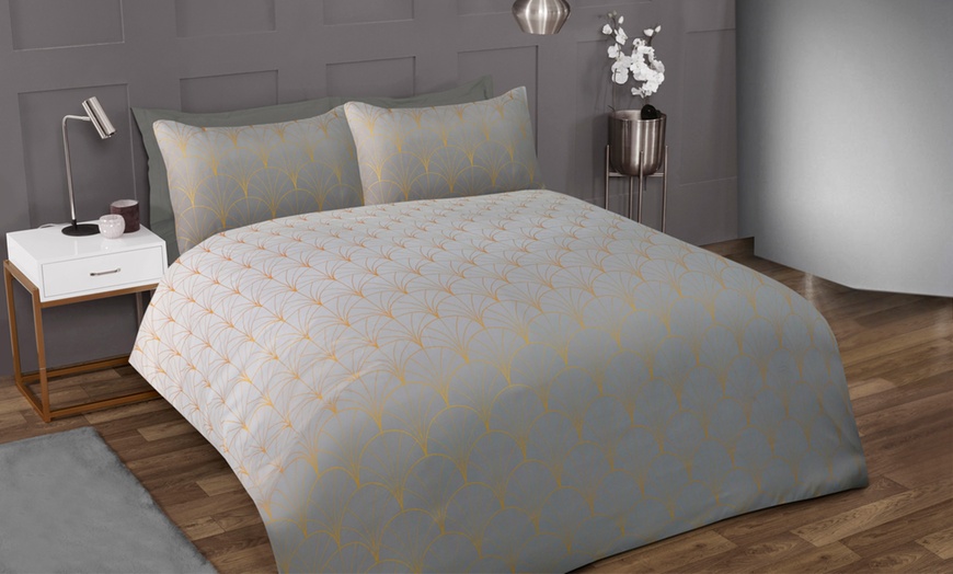 Image 4: Ombre Metallic Deco Duvet Cover Set