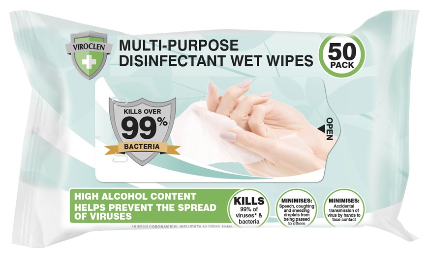 Image 3: Alcohol Antibacterial Wipes