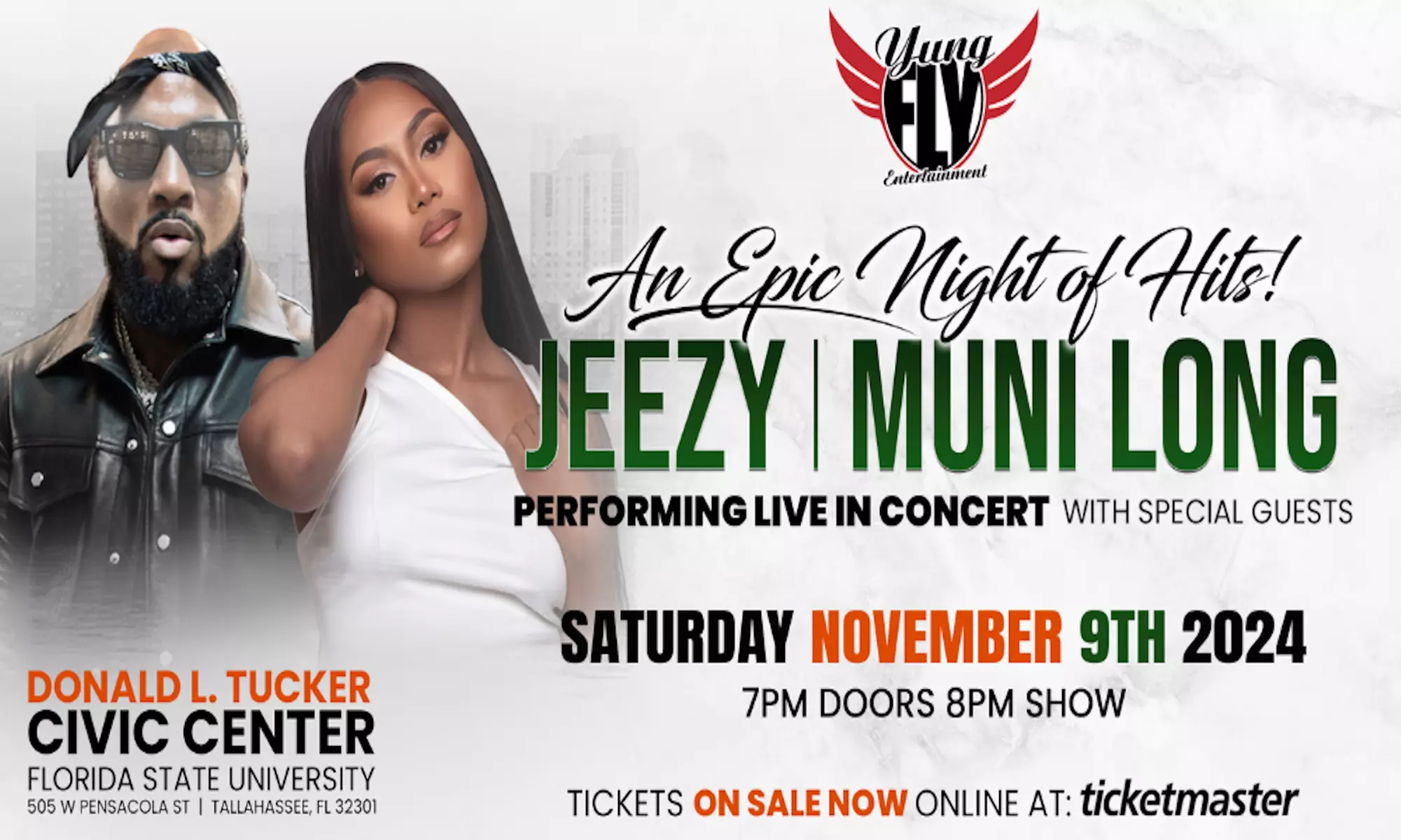 An Epic Night of Hits W/ Jeezy and Muni Long on November 9th at 8 PM - Primary Image