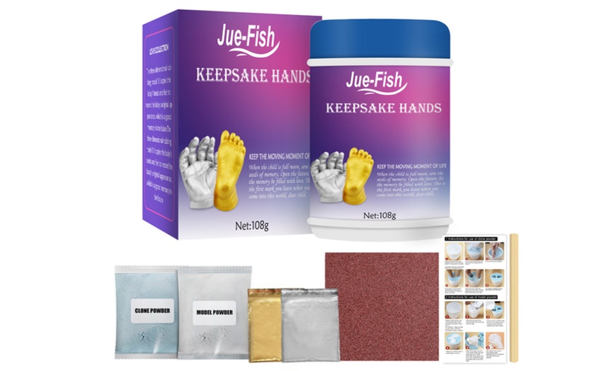 Image 2: Up to Four 3D Baby Hand Foot Moulding Kits