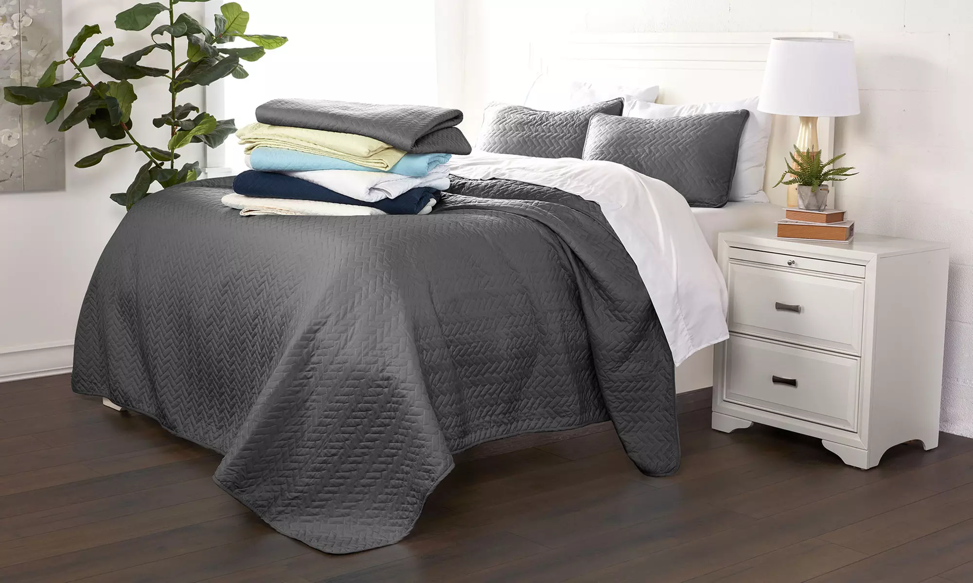 Sharon Osbourne Home Microfiber Hypoallergenic Down-Alternative Bedding Set (2- or 3-Piece) - Primary Image