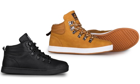 Chaussures boots à lacets en cuir de la marque Bustagrip, collection Dude