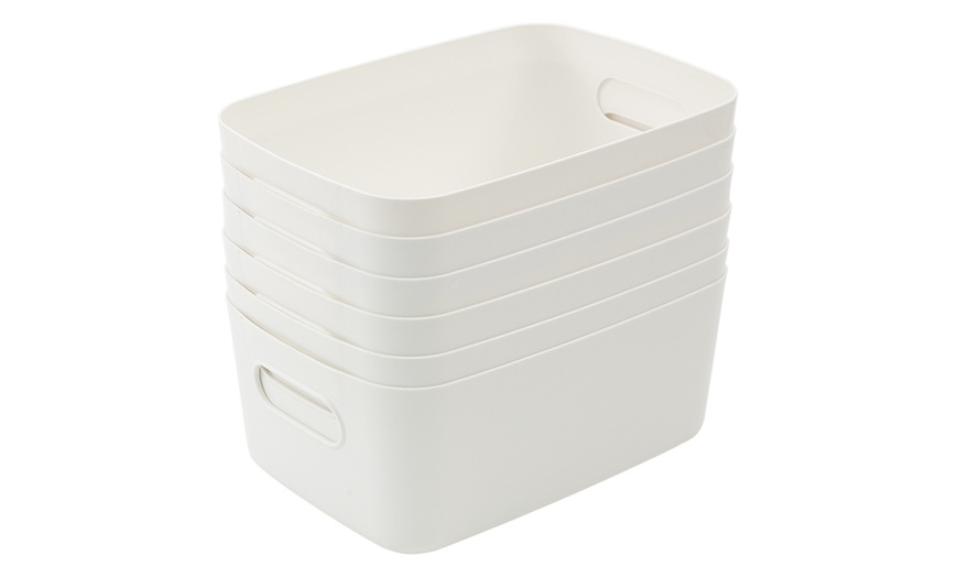 Image 10: Three or Six Stackable Storage Baskets