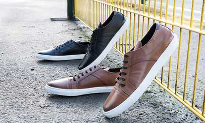 Redfoot Men's Leather Plimsolls