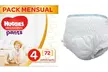 68 ou 72 Couches Huggies Pants Ultra comfort - Second Medium