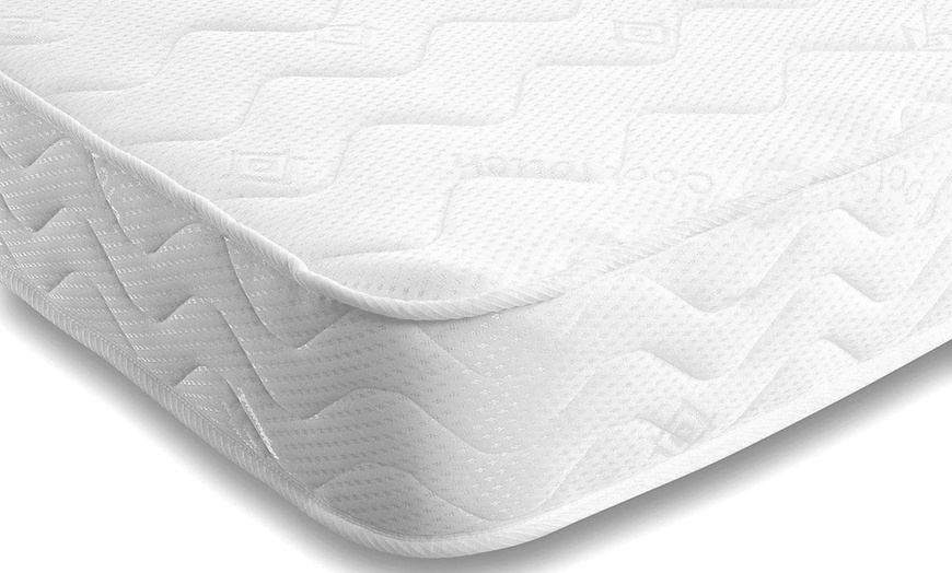 Image 2: Deep-Quilted Wavy Semi Ortho Mattress