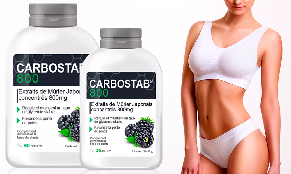 Jusqu'à 1 an de cure CarboStab 800 Mûrier Japonais dynamiteur de graisse - Primary Image