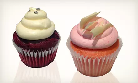 One or Two Dozen Mini Cupcakes at Big City Cupcakes (Half Off) - Primary Image