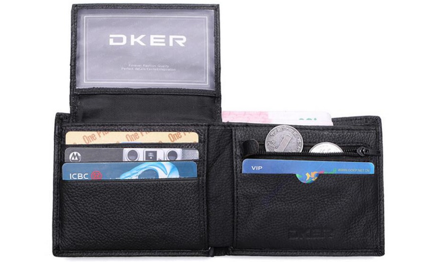 Image 2: Genuine Leather DKER Wallet