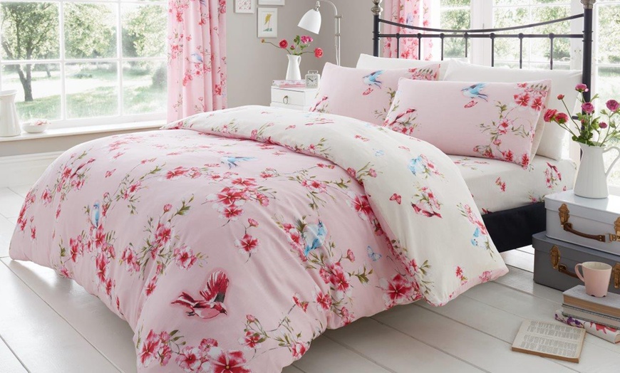 Image 9: Birdie Blossom Duvet Set