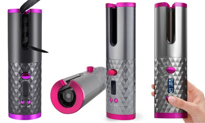 Image 4: Wireless Auto-Rotating Ceramic Hair Curler