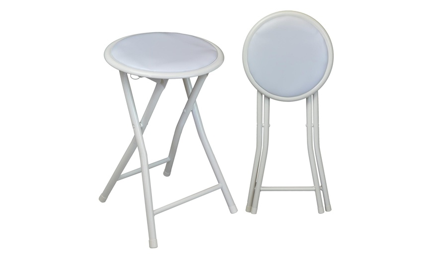 Image 2: Up to Six Round Folding Stools