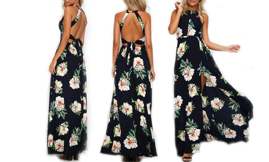 lucie floral maxi dress